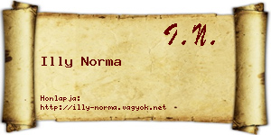 Illy Norma névjegykártya